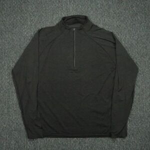 Lululemon Pullover Mens XXL Black Metal Vent Tech Training Half Zip Lightweight